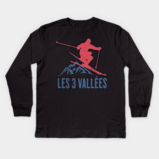 Les 3 Vallées Kids Long Sleeve T-Shirt